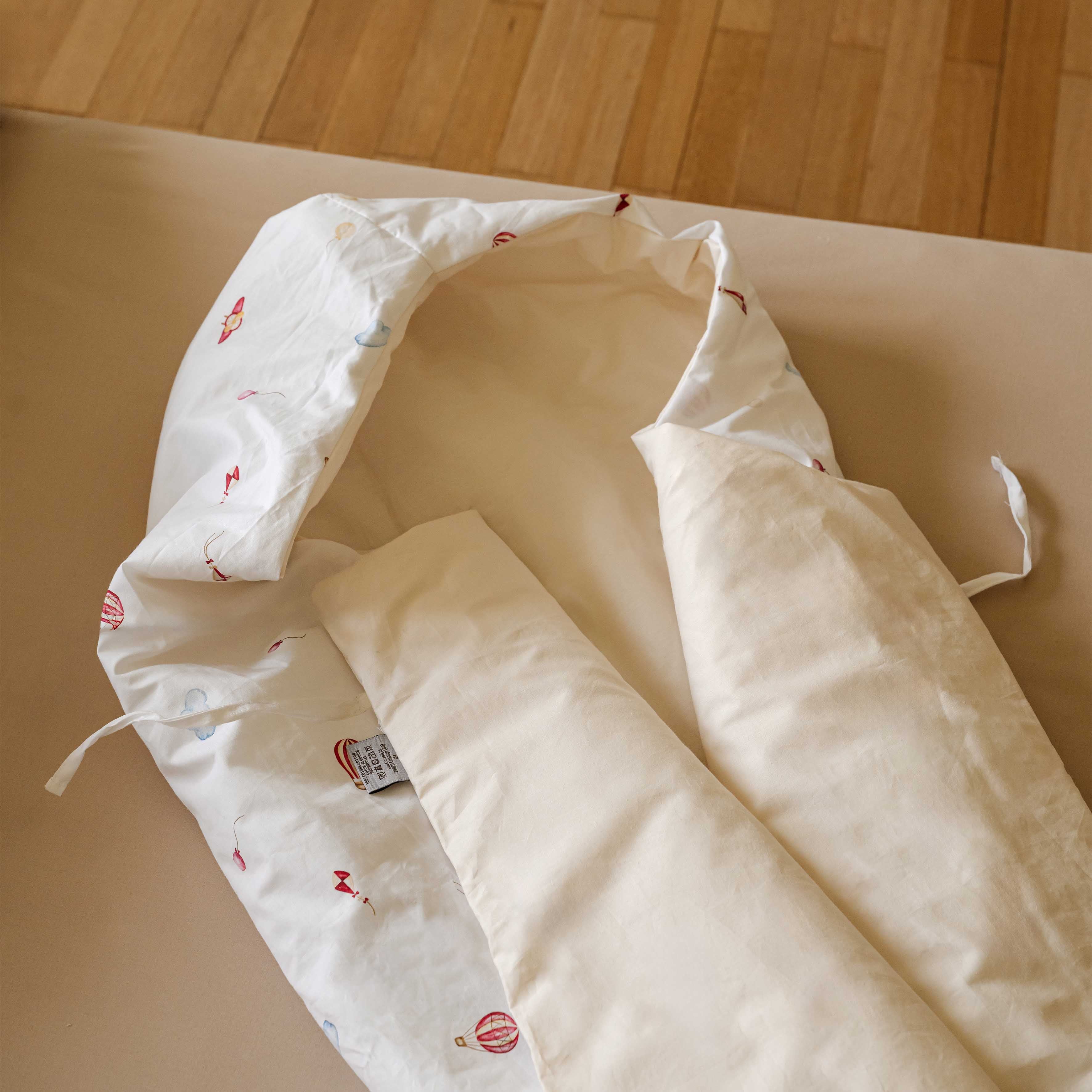 Fußsack für den Kinderwagen für Neugeborene
- 0–6 Monate- Wolken- Perkal - Dalfilo