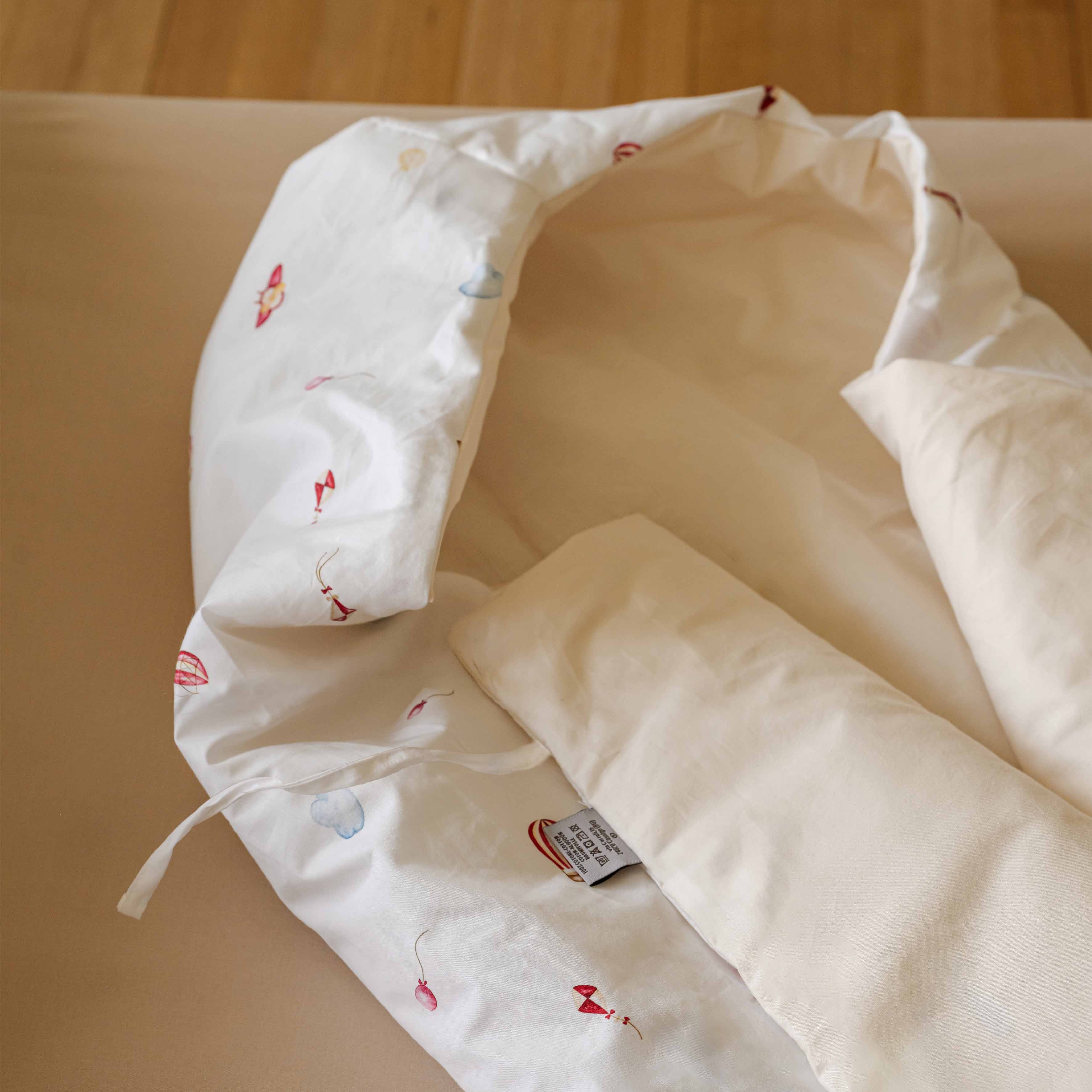 Fußsack für den Kinderwagen für Neugeborene
- 0–6 Monate- Wolken- Perkal - Dalfilo
