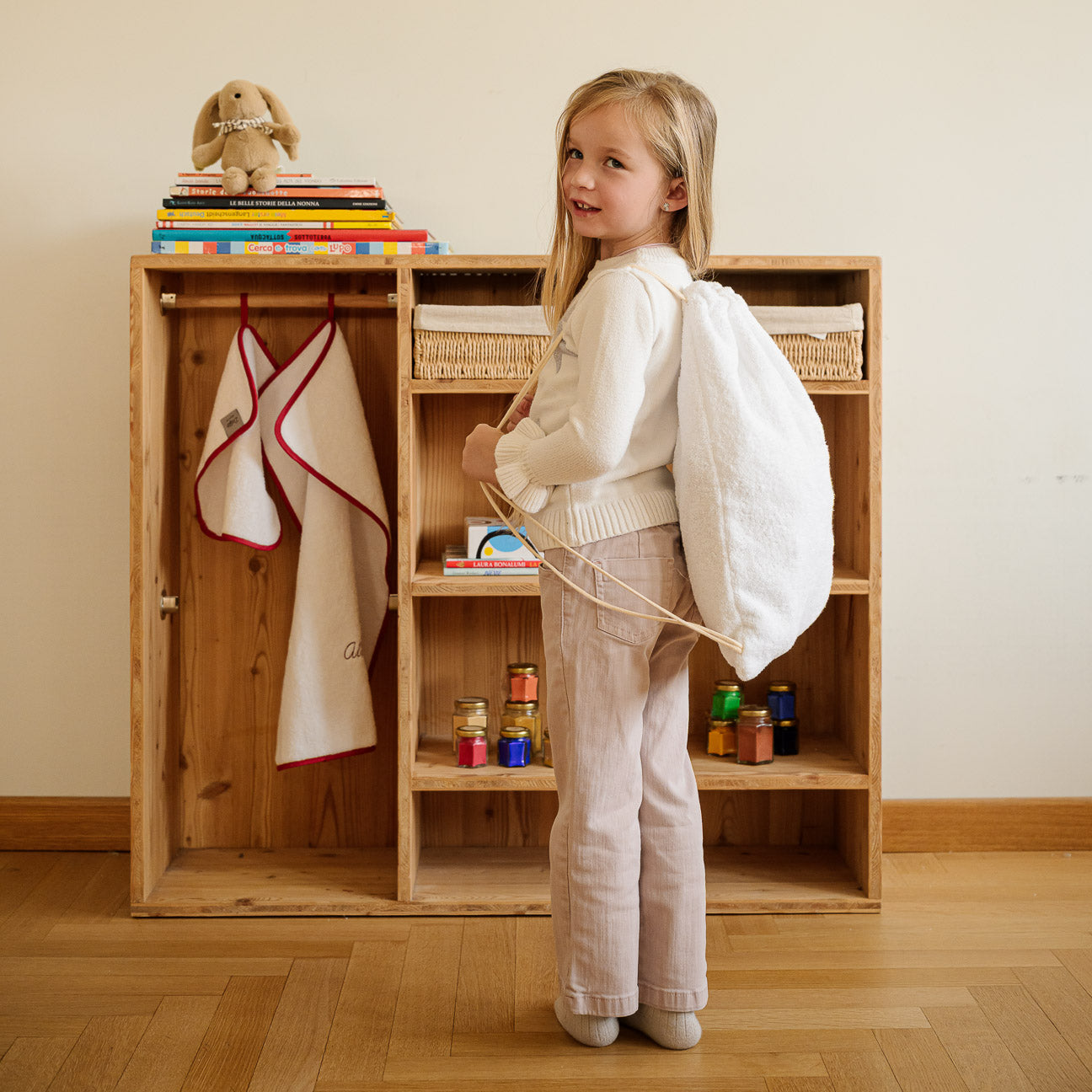 Kinder-Handtuch-Set
- Einheitsgröße- Weiß- Baumwolle - Dalfilo