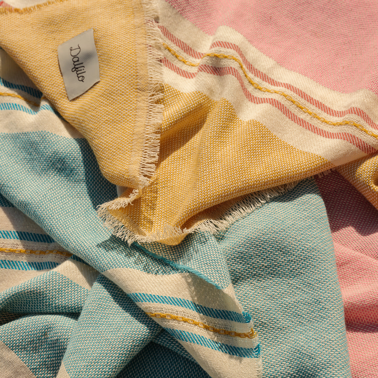 Strandtuch Brise
- 100x175 cm- Sonnenuntergang- Baumwolle - Dalfilo