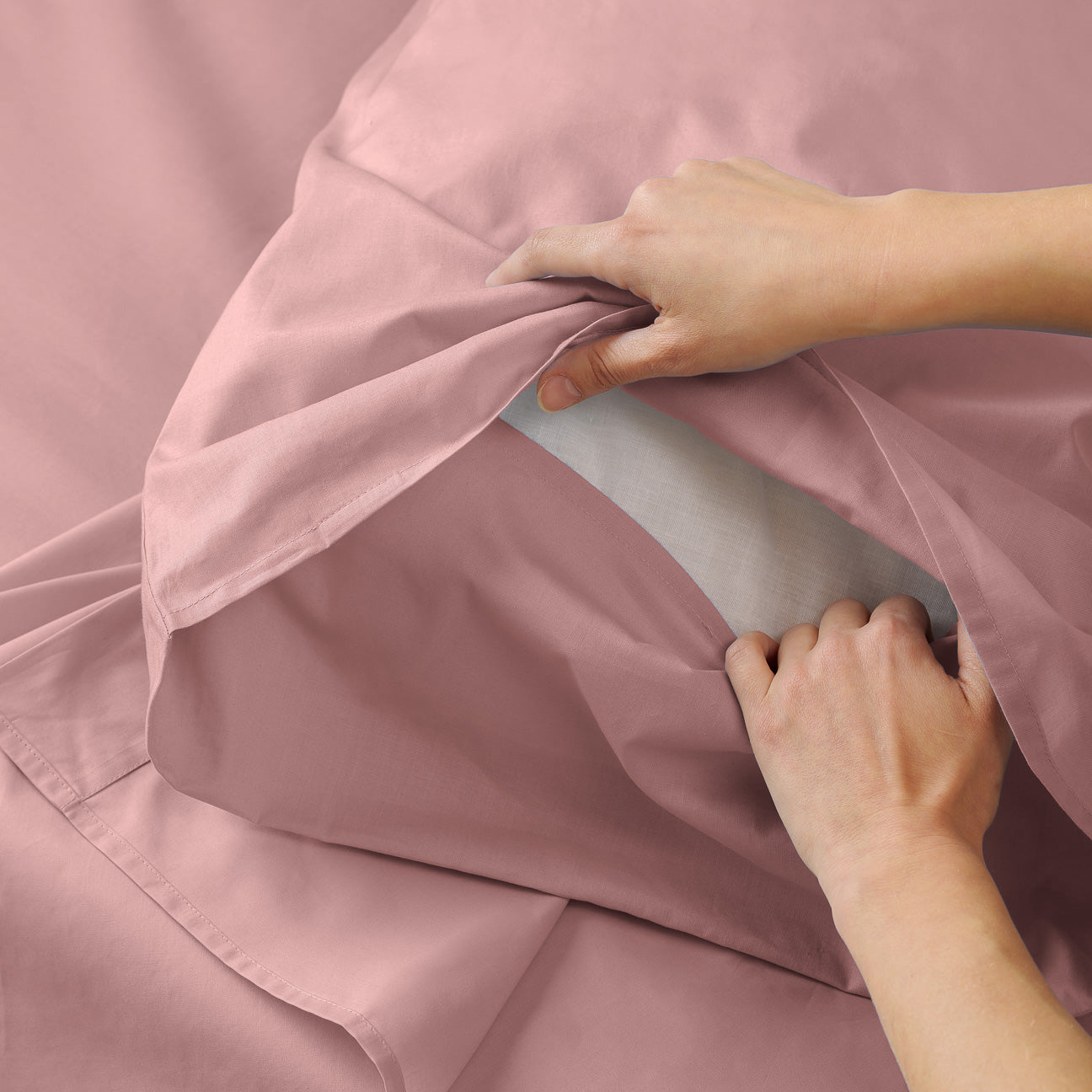 Baumwolle Bettwäsche-Set
- Mauve- Perkal - Dalfilo