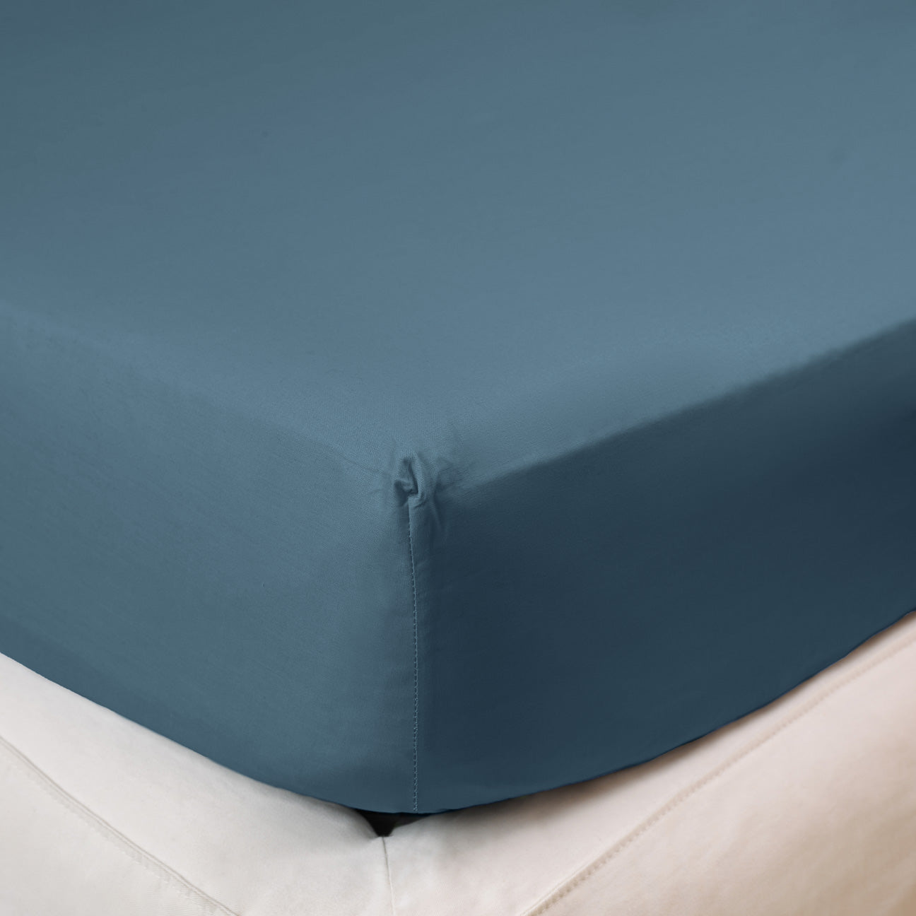 Baumwolle Spannbettlaken
- 90x200 cm- Denim- Perkal - Dalfilo