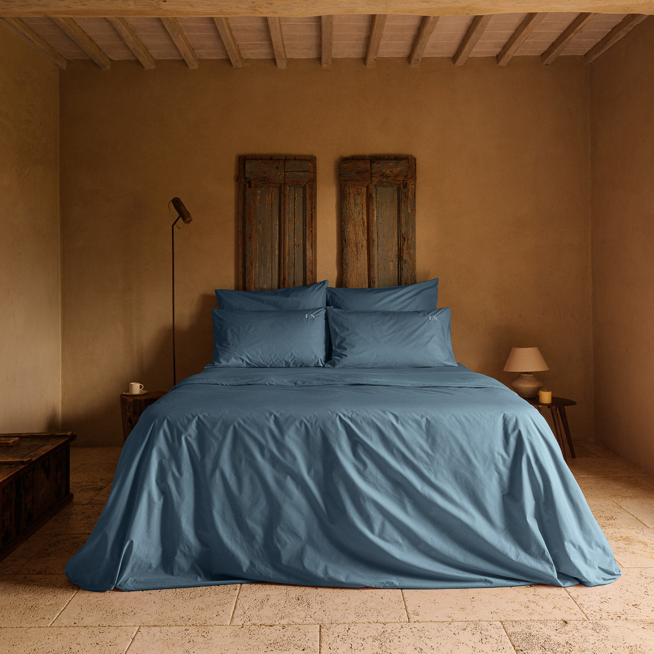 Baumwolle Bettbezug
- 135x200 cm- Denim- Perkal - Dalfilo
