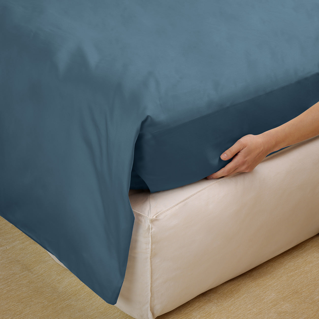 Baumwolle Bettbezug
- 135x200 cm- Denim- Perkal - Dalfilo