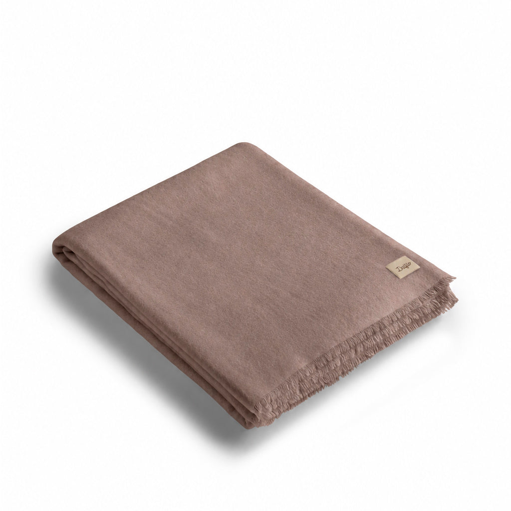 Decke aus extrafeiner Merinowolle
- 220x250 cm- Taupe- Extrafeiner Merinowolle - Dalfilo