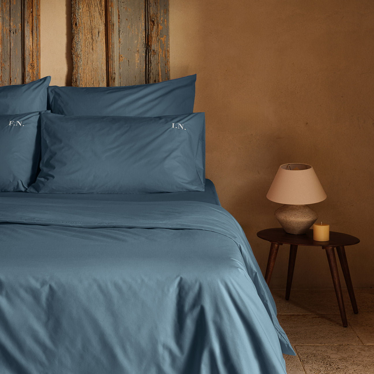 Baumwolle Bettbezug
- 135x200 cm- Denim- Perkal - Dalfilo