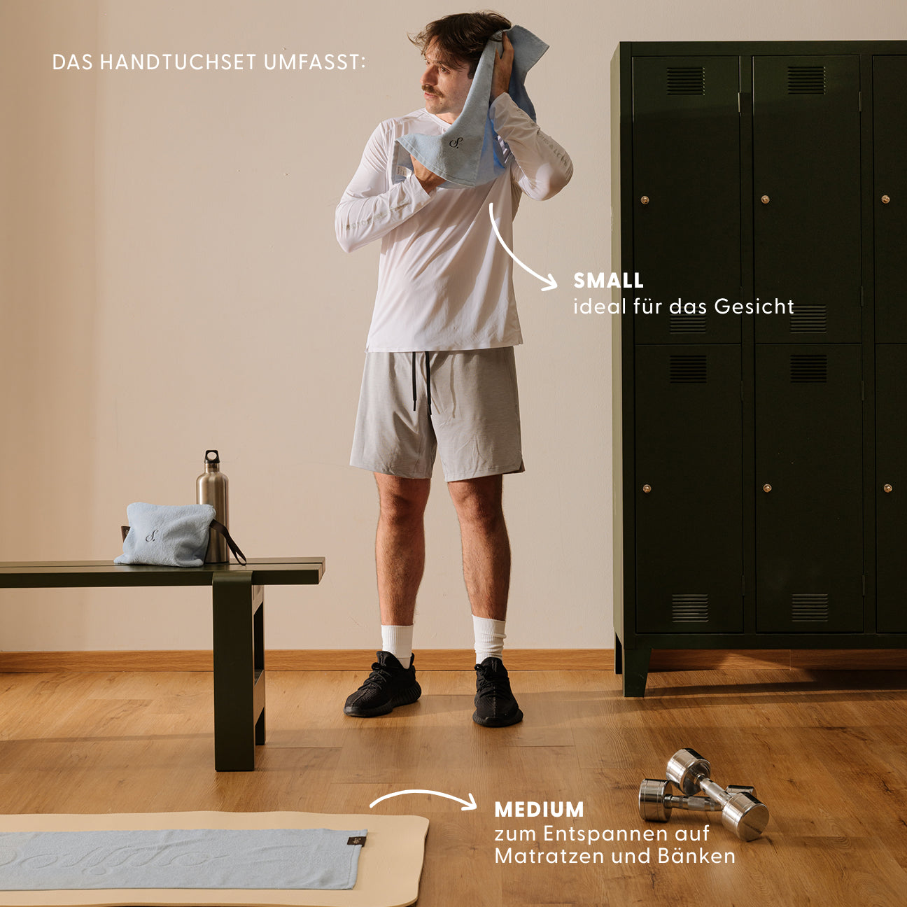 Sport-Handtuch-Set
- Einheitsgröße- Luft- Baumwolle - Dalfilo